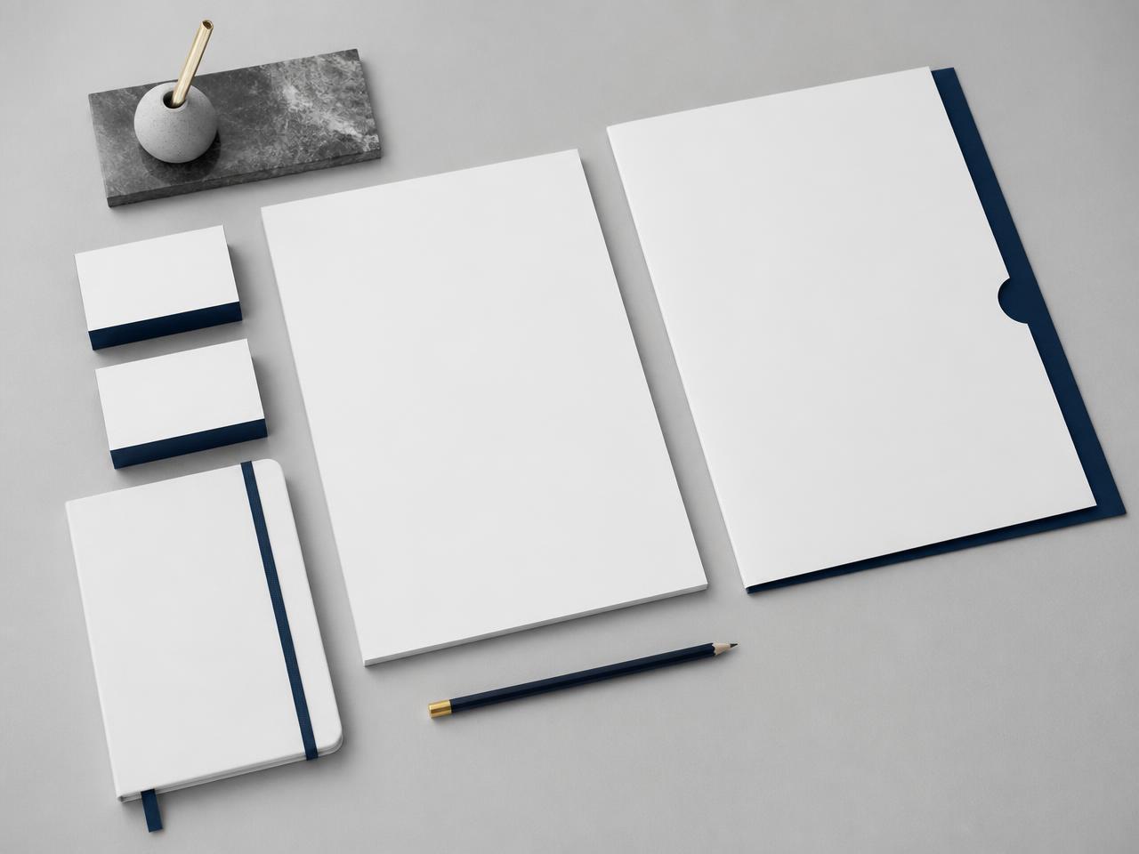 Premium stationery suite mockup